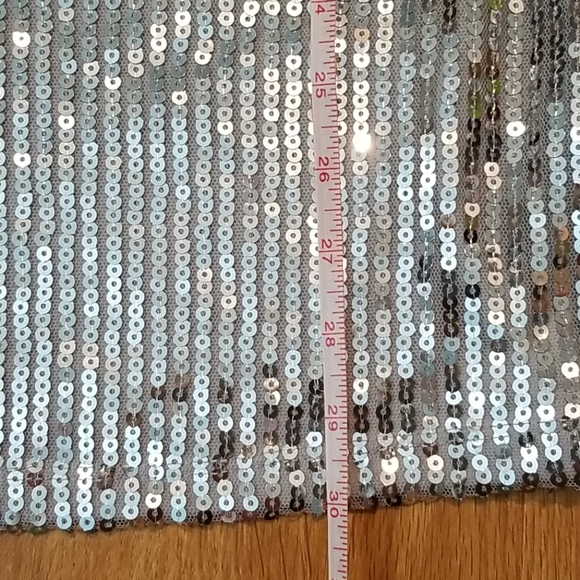 Suzy Shier gray sequin top large NWT - Picture 8 of 8